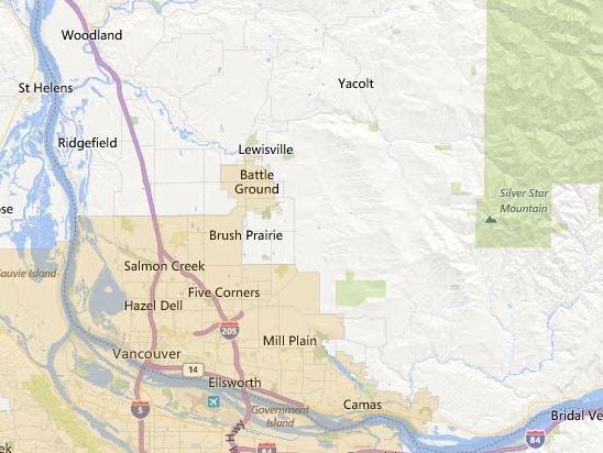 USDA Home Loan Ineligible / Eligible areas in Clark County WA